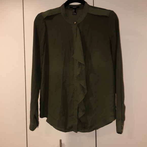 Army Green Blouse - Picture 1 of 5